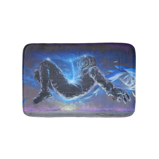 Tapis De Bain Astronaute du graffiti (Devant)