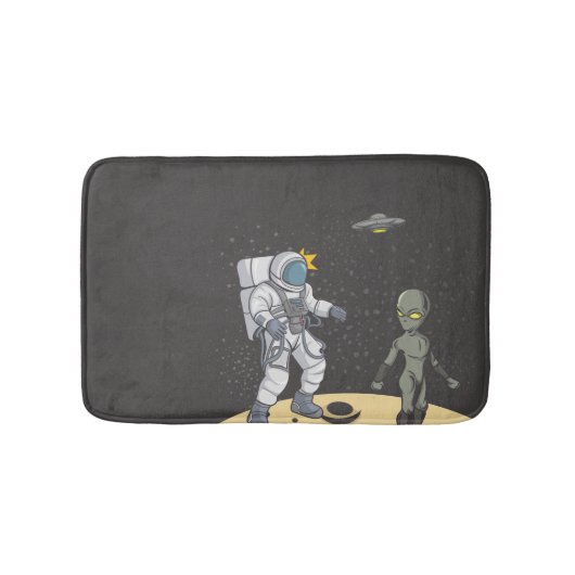Tapis De Bain Astronaute et extraterrestre (Devant)