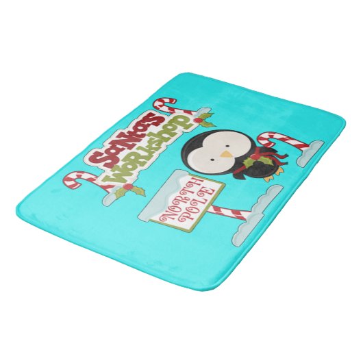 Tapis De Bain Atelier père Noël Penguin (Angle)