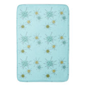 Tapis de bain atomique bleu de Starbursts des (devant Vertical)