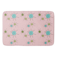 Tapis de bain atomique iconique rose de Starbursts