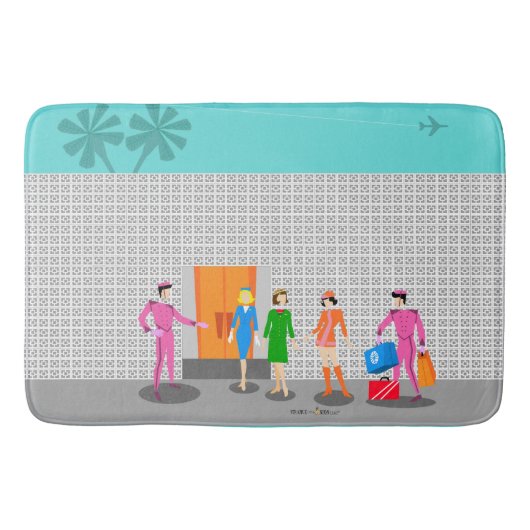 Tapis De Bain Atomique Palm Springs Stewardess Party Bath Mat (Devant)
