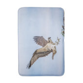 Tapis De Bain Atterrissage du balbuzard pêcheur dans le nid (Devant (Vertical))