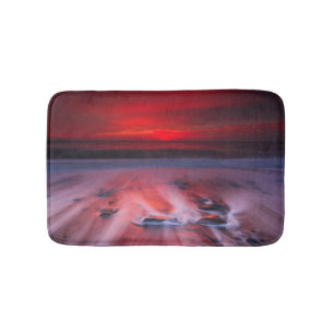 Tapis De Bain Aube au-dessus de la mer orageuse