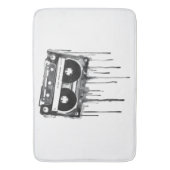 Tapis De Bain audiocassette vintage (devant Vertical)