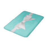 Tapis De Bain Audrey Ruban Blanc Moderne Glamour (Angle)