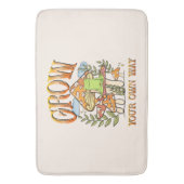 Tapis De Bain "Augmentez Votre Propre Voie" | Méditer la grenoui (devant Vertical)