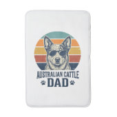 Tapis De Bain Australian Cattle Dog Dad Vintage Sunset Shirt_1 (Devant (Vertical))