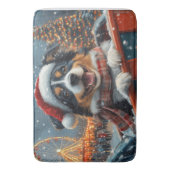 Tapis De Bain Australie Berger Dog Roller Dessous de verre Noël (devant Vertical)