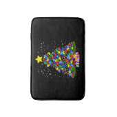 Tapis De Bain Autisme - Arbre de Noël (Devant (Vertical))