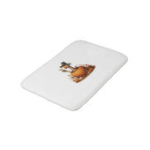 Tapis De Bain Automne Citrouille Automne Giraffe Thanksgiving Fe (Angle)