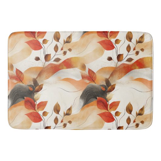 Tapis De Bain Automne Elegance Motif sans faille (Devant)