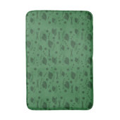 Tapis De Bain Automne Feuilles Motif Vert foncé (Devant (Vertical))