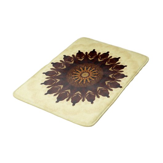 Tapis De Bain Automne Fleur Mandala...... (Angle)