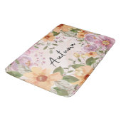 Tapis De Bain Automne jolie aquarelle Belle florale (Angle)