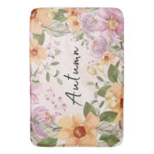 Tapis De Bain Automne jolie aquarelle Belle florale (devant Vertical)