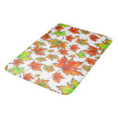 Tapis De Bain Automne rouge orange feuille érable feuille (Angle)