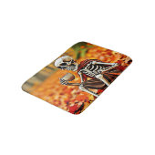 Tapis De Bain Automne Skeleton Café Break Design (Angle)