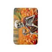 Tapis De Bain Automne Skeleton Café Break Design (Devant (Vertical))