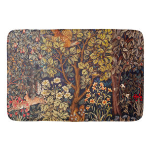 Tapis De Bain AUTUMN FOREST ANIMALS Haricots, faisan, Brown Flor