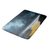 Tapis De Bain Avant la tempête – Paysage marin abstrait (Angle)