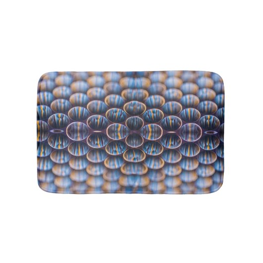 Tapis de bain avec design Abstrait de peigne de mi (Devant)