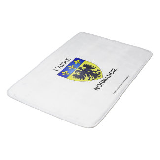 Tapis de bain avec le blason de L'Aigle Normandie