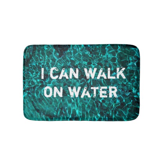 Tapis de bain avec le message : "Je peux marcher (Devant)
