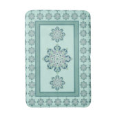 Tapis de bain avec médaillon vert design (Devant (Vertical))