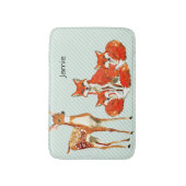 Tapis De Bain Aventure Personnalisée Fox Deer Enfants (Devant (Vertical))