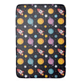 Tapis De Bain Aventure spatiale colorée (devant Vertical)