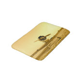 Tapis De Bain Avion d'antiquité jaune doré (Angle)