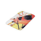 Tapis De Bain Avion rouge Antique Fighter Biplane (Angle)