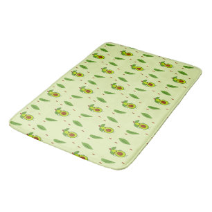 Tapis De Bain Avocat Cute kawaii vert