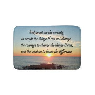 Tapis De Bain AWE Inspiring Serenity Prayer