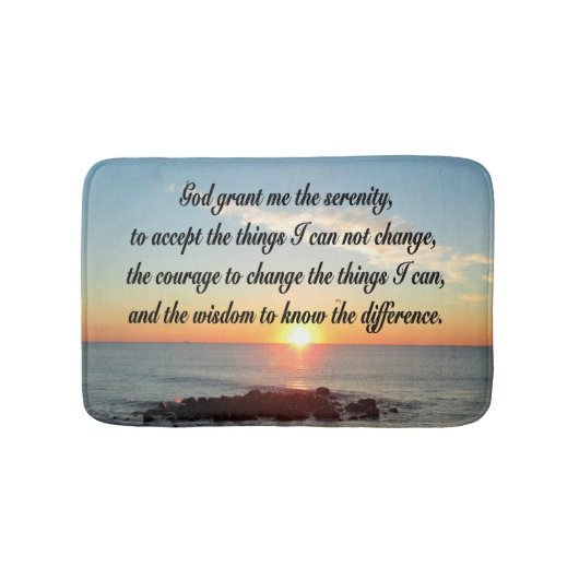 Tapis De Bain AWE Inspiring Serenity Prayer (Devant)