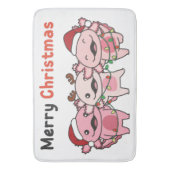 Tapis De Bain Axolotl Christmas Cute Axolotls (devant Vertical)
