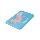 Tapis De Bain axolotl rose pâle (Angle)