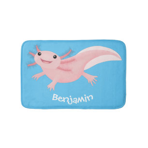 Tapis De Bain axolotl rose pâle