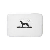 Tapis De Bain Azawakh Chien - Halloween Lune Silhouette Classiqu (Devant)