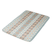 Tapis De Bain Aztec Essence Ptn IIIb Blue Cream Terracottas (Angle)