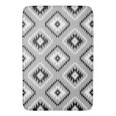 Tapis De Bain Aztec Style Motif Motif noir blanc gris (devant Vertical)