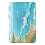 Tapis De Bain Azure Beach Calme Design (devant Vertical)