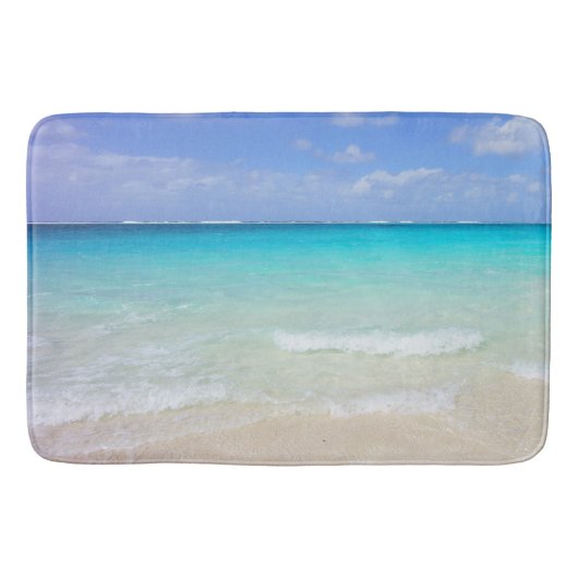 Tapis De Bain Azure Blue Caribbean Tropical Beach (Devant)