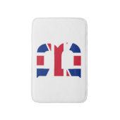 Tapis De Bain B Monogramme superposé sur Union Jack Flag bmcnt (Devant (Vertical))