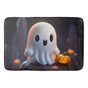 Tapis De Bain Baby Ghost Déplaisant mignon caractère Halloween