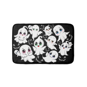 Tapis De Bain Baby Ghosts Éffrayant mignon Halloween humeur