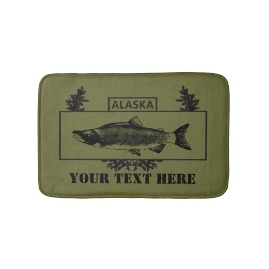 Tapis De Bain Badge de pêcheur de combat de l'Alaska (Devant)