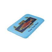 Tapis De Bain Badge du pêcheur de combat de l'Alaska (Angle)