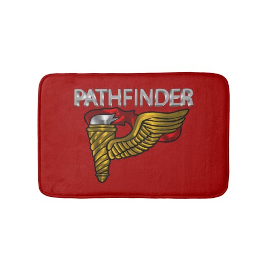 Tapis De Bain Badge Pathfinder avec "Texte Pathfinder" (Devant)